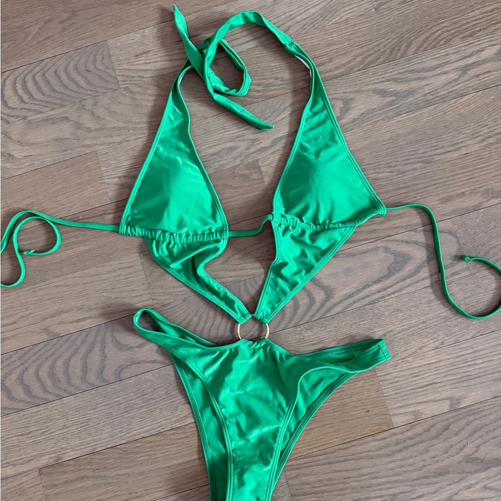 Vibrant Green Bikini Set